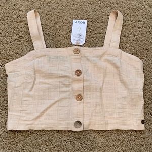 Roxy crop top tank top